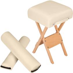 tectake Pall 2 stödrullar beige