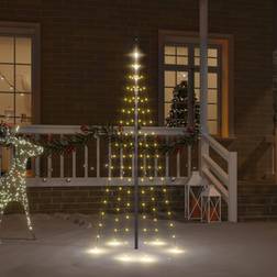 vidaXL Warm white, 108 on Flagpole Christmas Lighting