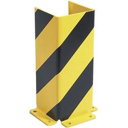 Moravia Anfahrschutz U-Profil Schwarz Gelb 400 x 160 x 6 mm Zum Aufdübeln