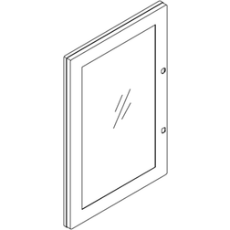 CUBIC Låge M/st.Rud Trs2x2 Bxh374x374 Yderdør (x)