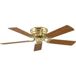 CasaFan Ventilateur Classic Flat III Laiton Poli 132 cm