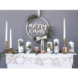 PartyDeco Julepynt "Merry Xmas", rustik - 1 Opbevaringssystem