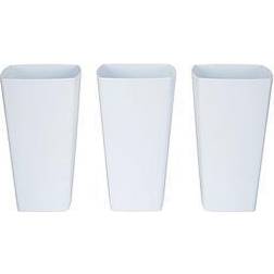 Wham Set Of 3 White 16Cm Studio Planter