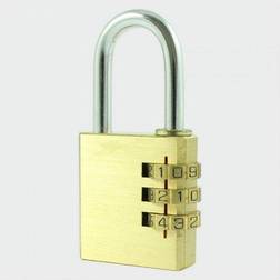 Veto CP21 Brass Combi Padlock 21mm