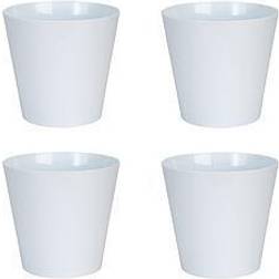 Wham Set Of 4 White 21Cm Studio Planter