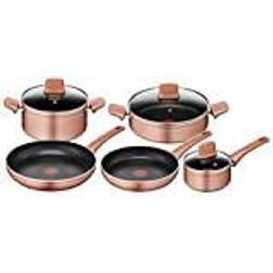 Lagostina Ramata 8-delade grytor exteriör koppareffekt, non-stick Cookware Set