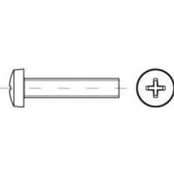 Toolcraft TO-5430576 Linsecylinderskruer M3 14 Philips ISO 7045 Stål Galvaniseret 2000