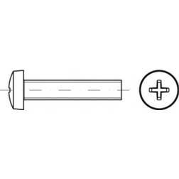 Toolcraft TO-5431263 Linsecylinderskruer M3 6 Philips ISO 7046 2000 stk