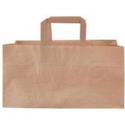 Bærepose 17 ltr 350x170x245 mm FSC 80 gr m/Hank Blomsterbærepose Papir Brun,200 stk/krt