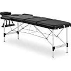 Physa Hopfällbar massagebänk BORDEAUX BLACK Svart