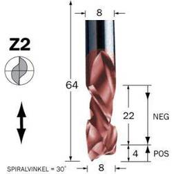 Spiralfräs D=8 L=22 TL=64