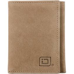 Leather Trifold Wallets for Men - RFID Blocking - Trifold Wallet Tan