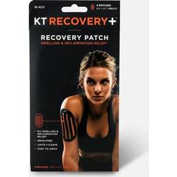 KT TAPE Recovery Patch in Black Black 4 ct