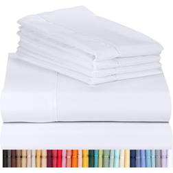 Hotel Bedding Silky Soft Bed Sheet White (274.3x259.1cm)