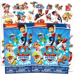 Paw Patrol Tattoos Party Favors Costume Set 100 Temporary Tattoos