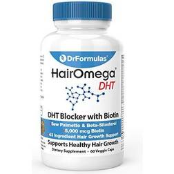 DrFormulas HairOmega DHT Blocker Biotin 5000 mcg