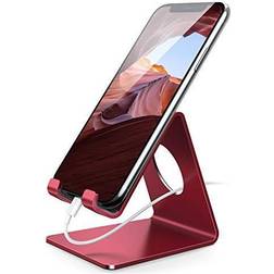 Lamicall Cell Phone Stand:Androids/iPhones 6 6s 7 8 X Plus 5 5s 5c XS Max XR Red