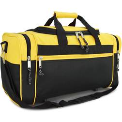 Dalix DALIX 21" Blank Sports Duffle Bag Gym Bag Travel Duffel with Adjustable Strap in Gold