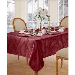 Elrene Barcelona Damask Tablecloth Red