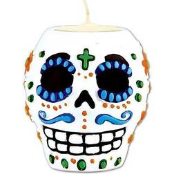 Beistle Day Of The Dead Male Tea Light Holder; 3/Pack