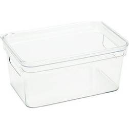 Simplify Small Lidded Plastic Storage Bin Basket