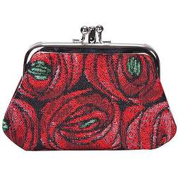 Coin Purses Machintosh - Red & Black Rose & Teardrop Coin Purse