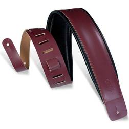 Levy's Leathers Levys DM1PD-BRG 3 inch Padded Leather Guitar Strap, Burgundy