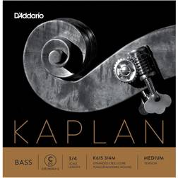 D'Addario K615-3/4M Kaplan Kontrabass Enkelsidig 'C' nickel 3/4 medium