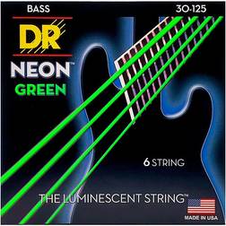 DR Strings Dr Strings Neon Hi-Def Green Bass Superstrings Medium 6-String