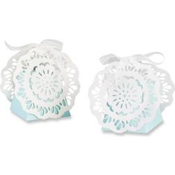 Kate Aspen Set Of 12 Lace Favor Box Blue