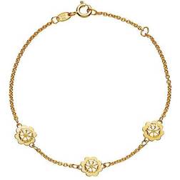 Lund Copenhagen Marguerite Armbånd - Guld/Hvid