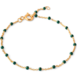 ENAMEL Copenhagen Lola Bracelet - Gold/Petrol Green