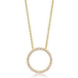 Sif Jakobs Biella Pendant Necklace - Gold/Transparent