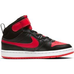 NIKE Court Borough Mid 2 PSV - Black/White/University Red