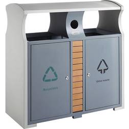 Recycling waste collector for outdoors, capacity 2 WxHxD