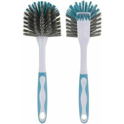 1-piece Fantail Dish Brush With Scrubbing Fibres