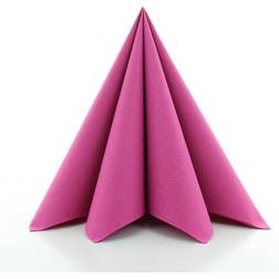 Santex feest servetten fuchsia roze 25x stuks 40 x 40 cm