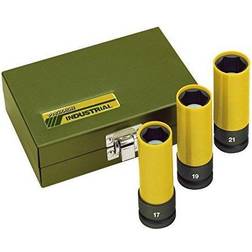 Proxxon Industrial IMPACT 1/2 Kraft-topnøgleindsats-sæt 12,5 mm 3 dele 23 938 Værktøjssæt