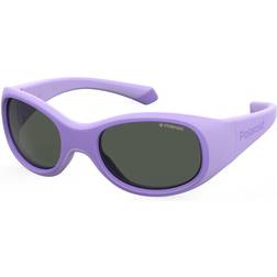 Polaroid Lunettes De Soleil Ovale - Violet/Grey