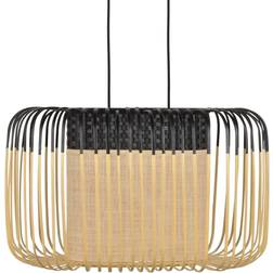 Forestier Bambu Oval S Pendel Svart/Natur Pendellampa