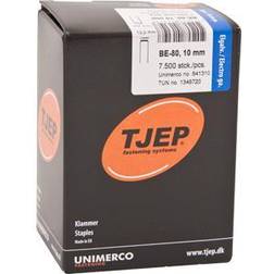 Tjep BE-80 10 klammer elgalvaniseret 7.500 stk.