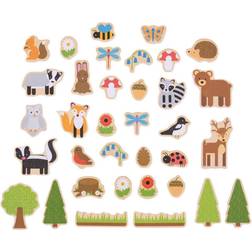 Uber Kids Houten Magneten Bos, 35st