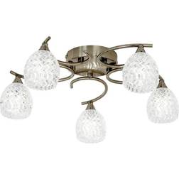 Endon Gallery Interiors Boyer 5 Arm Ceiling Flush Light