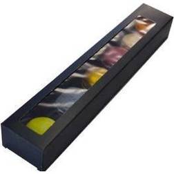 Låg 304x52x37 mm med Rude Sort til Macarons 107048 200 stk/krt Madkasse