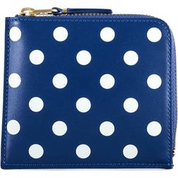 Comme des Garçons Polka Dot Printed Wallet Blue - ONESIZE