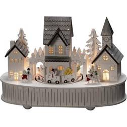 Konstsmide House/Church Wood 5 LED Christmas Lamp 15.5cm