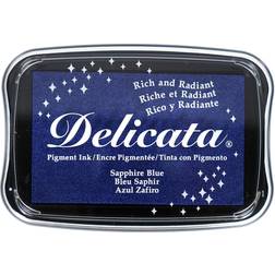 EK Delicata Pigment Ink 3.75 in. x 2.625 in. full-size pad sapphire blue