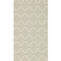 Sanderson Empire Trellis Wallpaper 216337 in Linen Cream