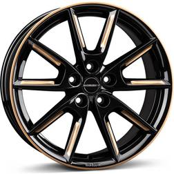 Borbet LX18 BLACK GLOSSY GOLD SPOKE RIM 8x18 ET:40