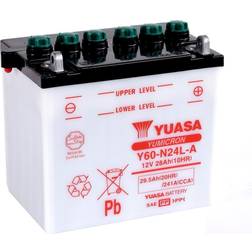 Yuasa Y60-N24L-A Conventional Motorcycle Battery Size